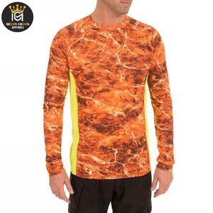 Ropa de pesca, lo último en ropa de moda para hombres, fabricación de camisas de pesca transpirables de secado rápido UV, Material de poliéster personalizado - Product Image 1