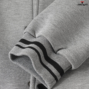 Chaqueta de bombardero universitaria elegante transpirable a prueba de viento de invierno de manga larga de algodón 100% de lona de alta calidad para Unisex - Product Image 4