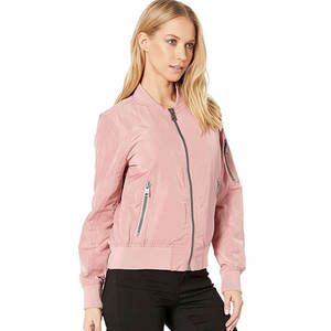 Chaquetas bomber recortadas para mujer personalizadas de calidad superior Tasa de fábrica mejor material servicio ODM para chaquetas bomber para mujer - Product Image 4