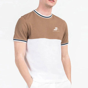 T-shirt basique uni personnalisé 100% coton, col rond, manches courtes, décontracté pour hommes - Product Image 3