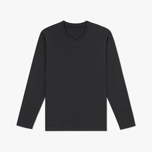 เสื้อยืดคอกลมสำหรับผู้ชายเสื้อยืดผ้าคอตตอนธรรมดาเสื้อยืดไม่มีลวดลายสำหรับผู้ชาย - Product Image 1