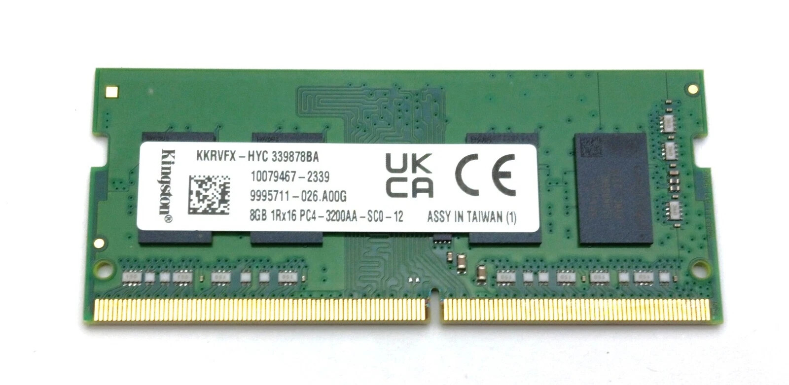 New Genuine for Kingston 8 GB 1Rx16 DDR4 3200 MHz 260 Pin Laptop