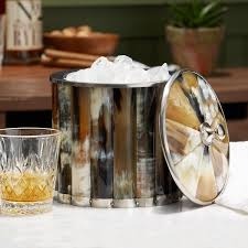 Seau à glace en corne de buffle incrustée pour bar et vin, seaux à glace pour boissons, bière, vin, spiritueux, magasins, utilisation brute, seau à glace en corne pour la vente - Product Image 4