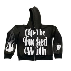 Sudaderas con cremallera de algodón 100% de peso pesado para hombre Sudaderas de invierno de alta calidad con impresión de logotipo personalizado - Product Image 1