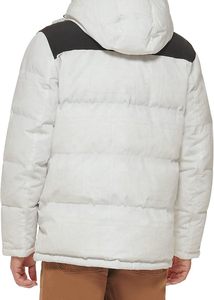 Veste matelassée d'extérieur pour homme avec col montant, fermeture éclair sur le devant, légère, isolée, matelassée, pour un usage quotidien - Product Image 5