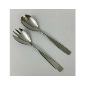 Utensilios de acabado mate, servidores de ensalada, acero espejado para bodas, cenas, fiestas, regalos de inauguración de la casa, pulido por Ambience Lifestyle - Product Image 5