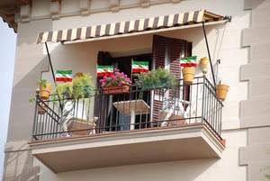 ธงชาติอิหร่านแบบพกพา ลายสิงโตและพระอาทิตย์  ขนาด 5x8 นิ้ว ทำจากโพลีเอสเตอร์และอะลูมิเนียม แข็งแรงทนทาน - Product Image 5