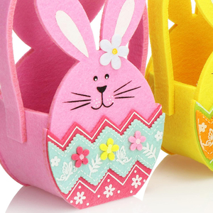 Print Bunny Ear Promotion Toys Basket Diy <strong>Easter</strong> Tote Flower Rabbit Gift Felt <strong>Easter</strong> <strong>Bag</strong> - Product Image 2
