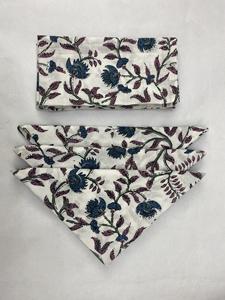 Servilletas de Mesa Hechas a Mano con Estampado de Bloques, 100% Algodón, Desechables, Estilo Bohemio, Ecológicas, Personalizables, para el Hogar, Restaurantes y Eventos - Product Image 2