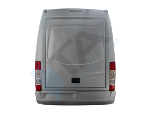Ducato 2006 et après, boîte à bagages arrière en fibre de verre, boîte à skis Master Sprinter W906 W907 Crafter TGE Transit Boxer Jumper Relay PSA - Product Image 2