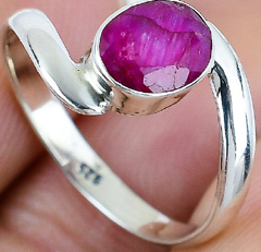 Cổ Điển 925 Rắn Sterling Silver Bạc Đồ Trang Sức Mỹ Nhẫn Handmade Với Tự Nhiên <span class=keywords><strong>Kashmir</strong></span> Red <span class=keywords><strong>Ruby</strong></span> Đá Quý Cho Đám Cưới Và Các Bên - Product Image 4