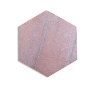 Tabla de cortar hexagonal de mármol rosa de gama alta Utensilios de cocina de lujo ecológicos para uso residencial y hotelero en todo el mundo - Product Image 1