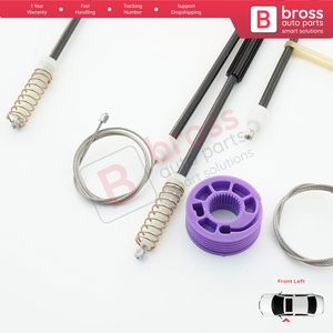 Juego de Reparación de Elevalunas Eléctrico BWR5078, Puerta Delantera Izquierda para Toledo MK3 5P2 2004-2009, Altea 5P1 XL 5P5 5P8 5P0837461 - Product Image 4