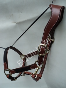 Ligero anatómico inglés sillín caballo Halter estilo occidental cuero de nailon con costura elegante accesorio ecuestre al por mayor - Product Image 4