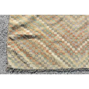 Alfombra étnica de lana Beige de 3,8x5 pies hecha a mano de estilo clásico turco Patchwork rectángulo diseño de pasillo alfombras de noche con respaldo de látex - Product Image 3