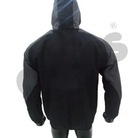 Veste de pluie décontractée pour homme, imperméable, respirante, en polyester, coupe-vent, avec fermeture éclair, imprimée, poches, prix de gros