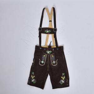 Short bavarois en cuir de vachette et daim de qualité supérieure Short bavarois Lederhosen pour hommes authentique personnalisé - Product Image 1