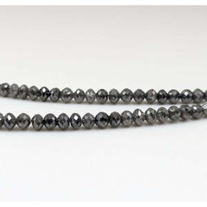 Perles de diamant facettées gris foncé 100 % naturelles, diamants en vrac pour bijoux de Noël, collier étincelant, idée cadeau - Product Image 4