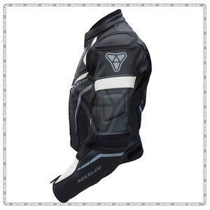 Blouson de moto en cuir véritable pour la vente en gros, veste de motard classique pour la course automobile - Product Image 2