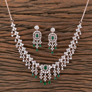 Superbe et exclusive collection de colliers Cz classiques plaqués or rose 427426 pour la vente en gros - Product Image 3