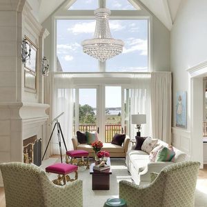 Modern Crystal <b>Chandelier</b> Light Fixtures - D23.6 inch, 10 Lights <b>Chrome</b> Ceiling <b>Chandelier</b>, Pendant Lighting for Living - Product Image 4