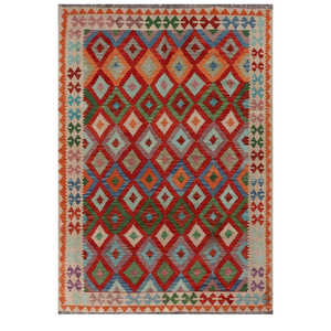 พรมไมมาณา อัฟกานิสถาน คิลิม ขนาด 283 x 196 ซม. ชุดพรมปูพื้น - Product Image 1