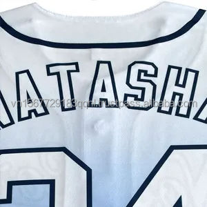 ชุดเบสบอลซอฟต์บอลแบบยูนิเซ็กซ์สั่งทำพิเศษ ผ้าโพลีเอสเตอร์พิมพ์ลาย พร้อมกางเกงขาสั้นไซส์ใหญ่ สำหรับทีมกีฬา ชมรมแฟนคลับ - Product Image 6