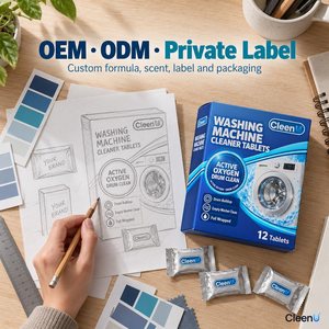 Tabletas Limpiadoras para Lavadora, 12 Unidades, Efervescentes con Oxígeno Activo, para Lavadoras de Carga Frontal y Superior, OEM - Product Image 6