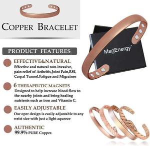 Brazaletes de Cobre Modernos Pulidos a Mano para Mujer, de Alta Calidad y Gran Venta - Product Image 5