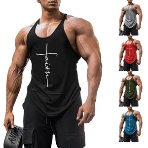 Gilet de gymnastique sans manches pour hommes débardeur Fitness Workout Sportswear Casual Fitness Bodybuilding avec techniques lavées - Product Image 6