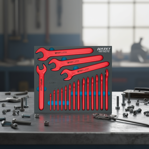 Juego de llaves de boca doble Hazet de 18 piezas con aislamiento protector de 1000V - Product Image 3