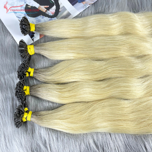 Extensión de cabello de punta plana eslava para Rusia, Europa, color de cabello humano cabello vietnamita cutícula alineada proveedores de cabello virgen crudo cabello crudo - Product Image 2