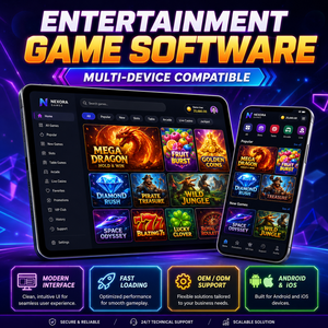 Plateforme de divertissement en ligne pour jeux et concours, système multi-jeux, contenu numérique, utilisation en salle de jeux portable, origine Texas - Product Image 2
