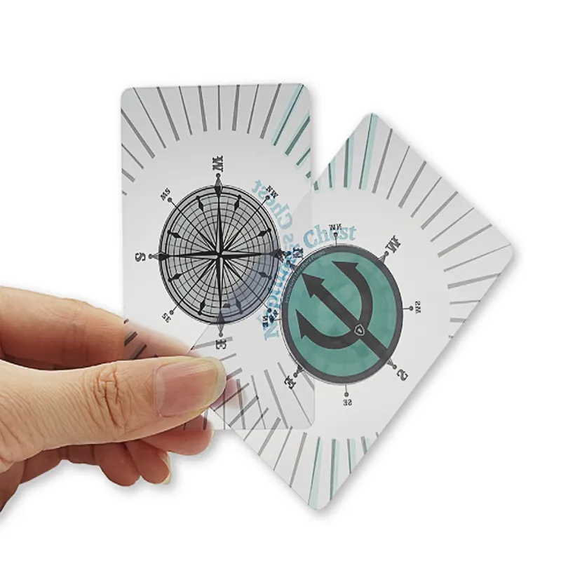Cartões de Visita de plástico transparente impressos com código QR NFC personalizado