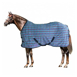 Alfombra de caballo con estampado de estrellas de invierno de alta calidad, forro de nailon impermeable antipilling con relleno de algodón, precio bajo - Product Image 2