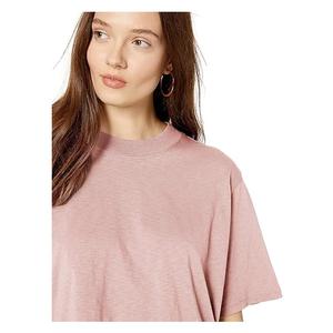 Customized 100% Cotton Women's <b>T</b>-<b>Shirt</b> Single Jersey Short Sleeve Solid Oversized Breathable Plus Size Casual Eco-Friendly ODM - Product Image 5