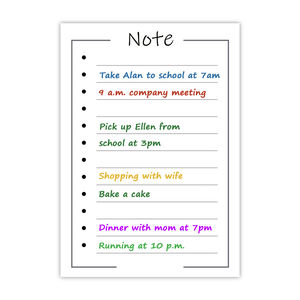 Tablero de borrado en seco planificador <span class=keywords><strong>semanal</strong></span> y mensual magnético fondo blanco y negro menú personalizable y tablero de notas - Product Image 6