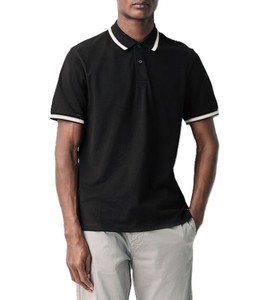 เสื้อโปโลแขนสั้นสำหรับผู้ชายเสื้อออกกำลังกายผ้านุ่มระบายอากาศลำลองดีไซน์ใหม่ - Product Image 1