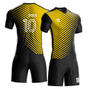 ผู้ชายสตรีฟุตบอลเครื่องแบบแห้งเร็วเสื้อฟุตบอลที่กําหนดเอง Sublimated ชื่อร้อนคลับคุณภาพผู้ชายฟุตบอลสวมใส่ - Product Image 4