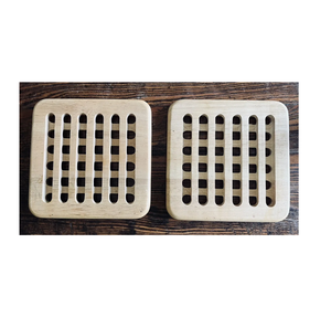 Handmade Wood square Shape Wood <b>Trivets</b> for Hot Dishes <b>Trivet</b> Mat Home Decor for Home Hotel Restaurant Best Quality Piece - Product Image 1