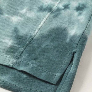 Camisas personalizadas de verano con tinte de corbata para hombres, producción OEM de tela de algodón transpirable con impresión de logotipo y marca de etiqueta privada - Product Image 5
