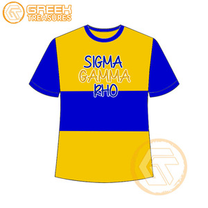 Vente en gros de t-shirt Sigma Gamma Rho pour femmes vêtements de sororité jersey de coton t-shirt respirant de haute qualité vêtements grecs pour femmes - Product Image 4
