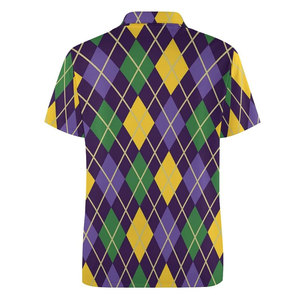 Imprimé personnalisé pour hommes pour T-shirts polo 100% coton bloc de couleur à manches courtes coupe ajustée diverses couleurs tissu tricoté - Product Image 5