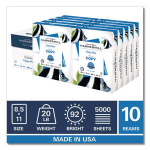 กระดาษถ่ายเอกสาร Hammermill 20 ปอนด์ ขนาด 8.5x11 ความสว่าง 92 ผลิตในสหรัฐอเมริกา รุ่น A4 ประเภท 1875813011 - Product Image 3