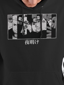 Sweat-shirt d'hiver à capuche brodé 100% coton Akatsuki Team Anime pour homme - Product Image 5