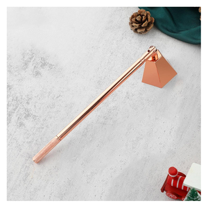 Rose Gole Acabado Acero inoxidable Metal Vela Snuffer Decorativo Snuffer para uso doméstico Proveedor mayorista en 2025 - Product Image 1