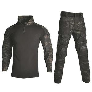 Conjunto de uniforme de camuflaje para hombre de alta calidad Kivotech, camisa de senderismo transpirable, pantalones Cargo, rodilleras para deportes al aire libre - Product Image 3