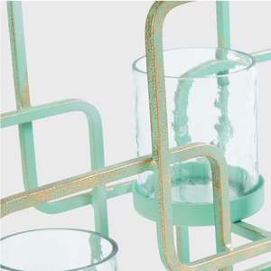 Portavelas decorativo con base de metal para decoración del hogar y la oficina, eventos de bodas y fiestas, hecho en India, venta al por mayor. - Product Image 5