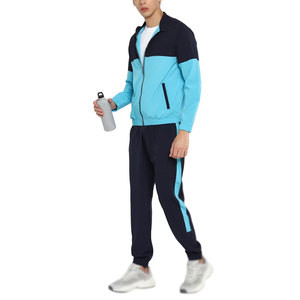 À la mode écologique respirant coton léger hiver survêtements fermeture éclair Fitness ensembles Logo impression grande taille en gros - Product Image 6