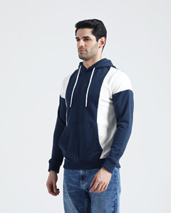 Sweat à capuche bicolore chic Fashion-Forward Athleisure Essentials Élégant et fonctionnel Élevez votre style Vêtements décontractés à la mode - Product Image 3